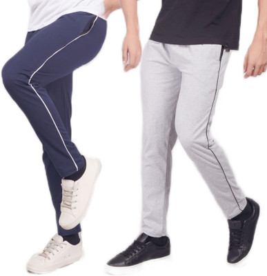 WILD CAMO Striped Men Blue, White Track Pants