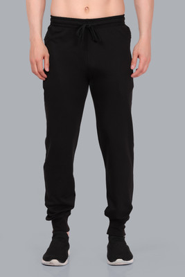 UniPearl Solid Men Black Track Pants