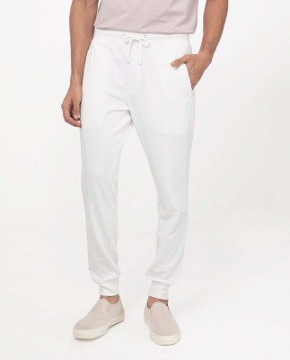 Rare Rabbit Solid Men White Track Pants