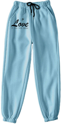 Tabadtod Graphic Print Women Blue Track Pants