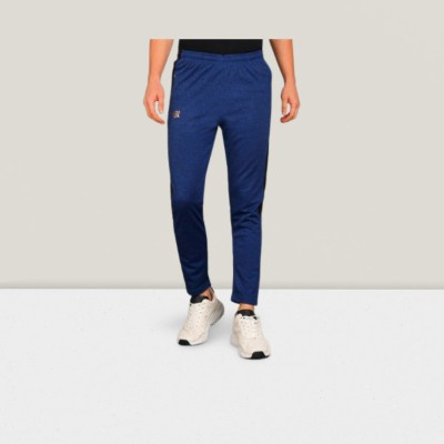 Qalm Brothers Solid Men Blue Track Pants