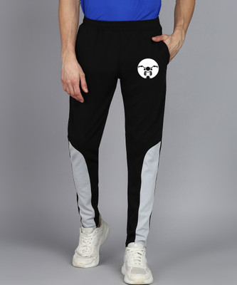 mfb Colorblock Men Black Track Pants