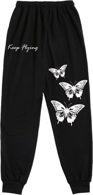 TABADTOD ENTERPRISES Graphic Print Women Black Track Pants