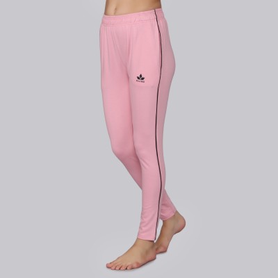 RiverHill Striped Women Pink Track Pants