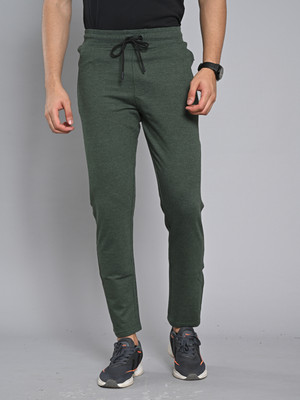 KILLER Solid Men Dark Green Track Pants