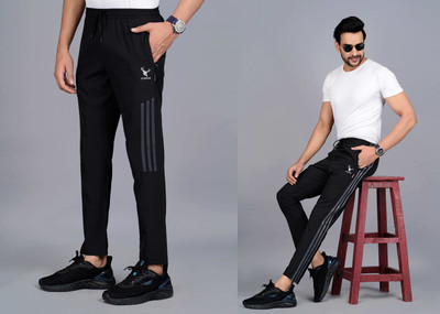 jorkk Striped Men Multicolor Track Pants