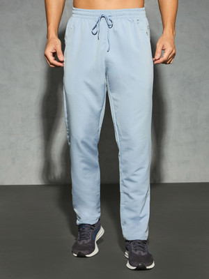 TECHNOSPORT Solid Men Light Blue Track Pants