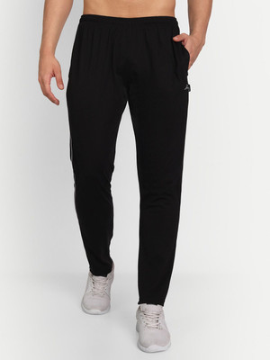 Zeffit Striped Men Black Track Pants