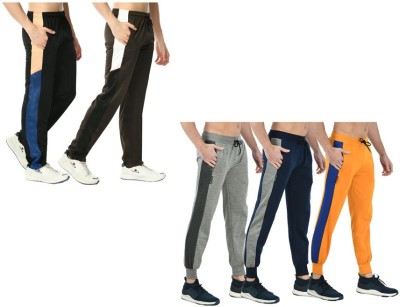 IndiWeaves Colorblock Men Multicolor Track Pants