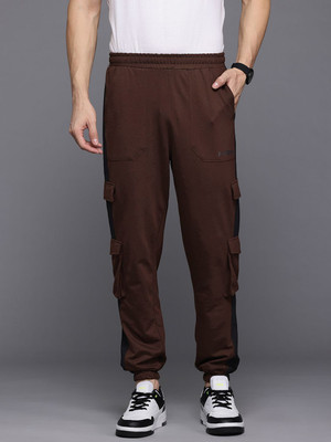 HRX by Hrithik Roshan Solid Men Brown Track Pants