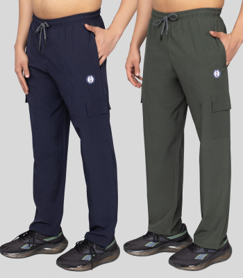 Pyro Spirit Solid Men Dark Blue, Olive Track Pants