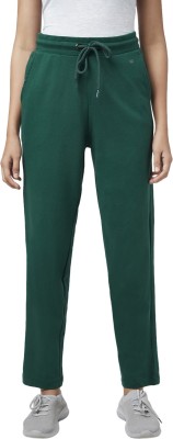 Ajile By Pantaloons Solid Women Green Track Pants