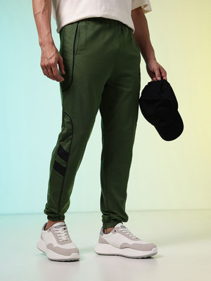 HRX by Hrithik Roshan Solid Men Green Track Pants