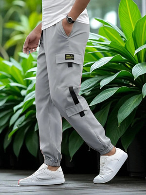 SB Trend Solid Men Grey Track Pants