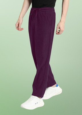 SUN BEAUTY FASHIONISTA HUB Regular Fit Men Purple Trousers