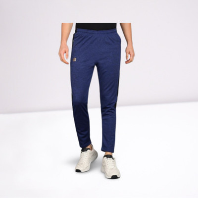Qalm Brothers Solid Men Blue Track Pants