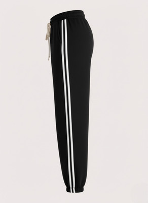 Dockstreet Solid Men Black Track Pants