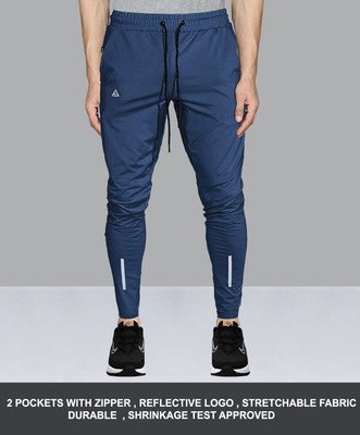AVOLT Solid Men Blue Track Pants