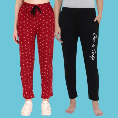 Kiba Retail Printed Women Multicolor Track Pants