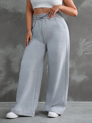 Dockstreet Solid Women Grey Track Pants