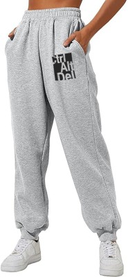 Southcity Printed Women Grey Track Pants