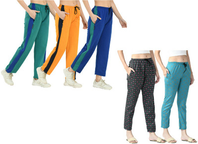 Indistar Printed Women Multicolor Track Pants