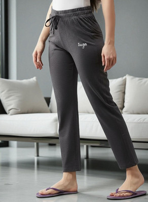 Moshe Solid Women Grey Track Pants