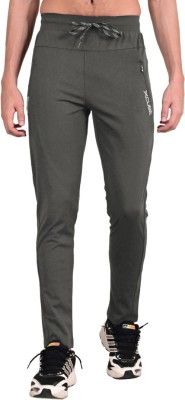 Xcube Solid Men Grey Track Pants