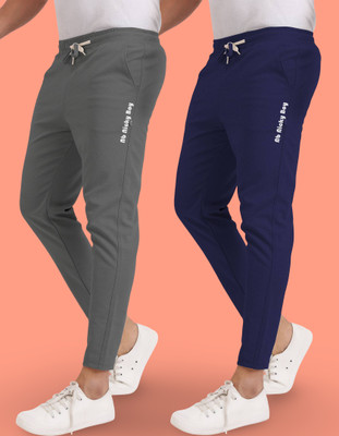 Conway Printed Men Dark Blue, Grey Track Pants
