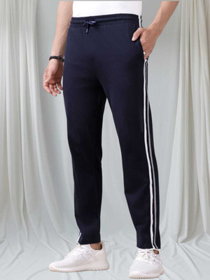 Haya Solid Men Dark Blue Track Pants