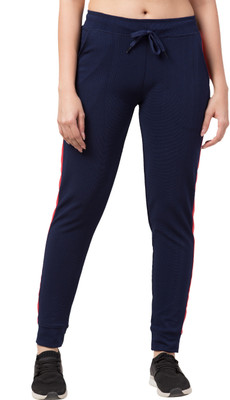 Bluecon Solid Women Dark Blue Track Pants