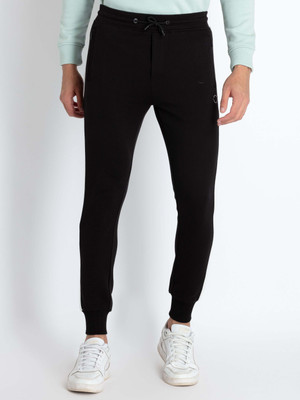 Status Quo Solid Men Black Track Pants