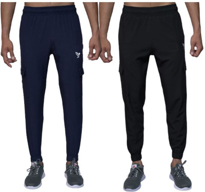 J FLISE Solid Men Multicolor Track Pants