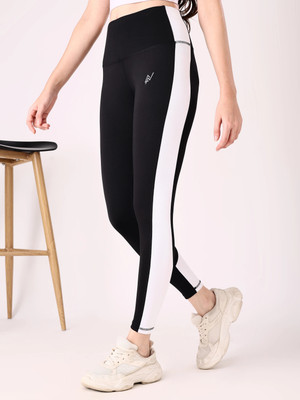 NEXSUS APPARELS Colorblock Women Black Track Pants