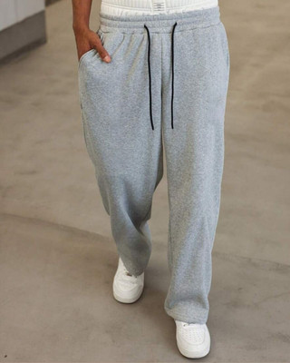 Cloth N Code Solid Men Silver Track Pants
