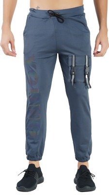 Wild Magic Solid Men Grey Track Pants