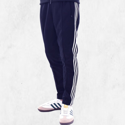 Nvgarments Striped Men Dark Blue Track Pants