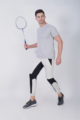 Mindsart Trending Colorblock Men Grey Track Pants