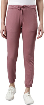 GO COLORS Solid Women Pink Track Pants