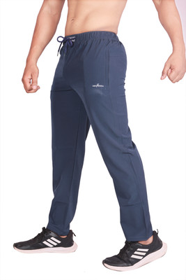 Renessa Solid Men Blue Track Pants