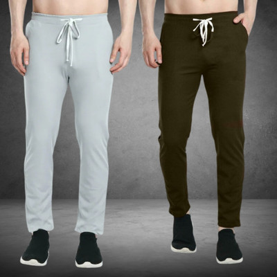 STYLERAGS Solid Men Grey, Olive Track Pants