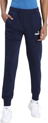 PUMA ESS Slim Pants Solid Men Blue Track Pants