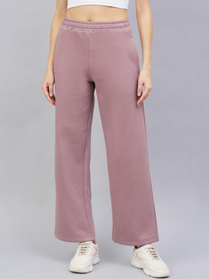 98 Degree North Solid Women Pink Track Pants