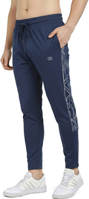 KWINGS Solid Men Dark Blue Track Pants