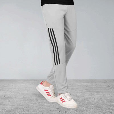 Covett Solid Men Grey Track Pants
