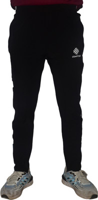 COMFIEST Solid Men Black Track Pants