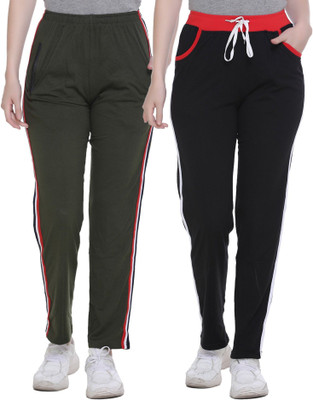 HouseOfCommon Striped Women Multicolor Track Pants