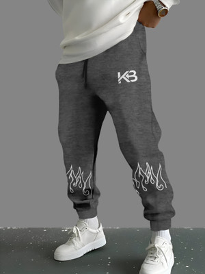 KELONBRO Printed Men Grey Track Pants