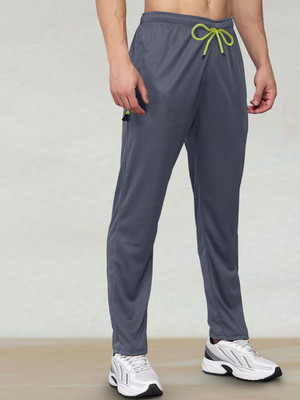 SZN Solid Men Grey Track Pants