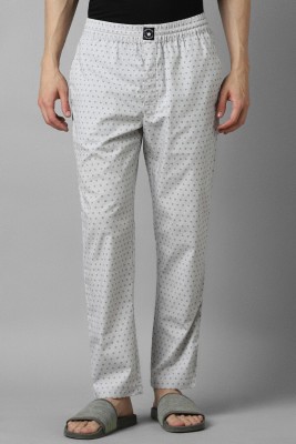 LOUIS PHILIPPE Printed Men Grey Track Pants